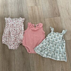 Adorable Baby Romper and Dress Set